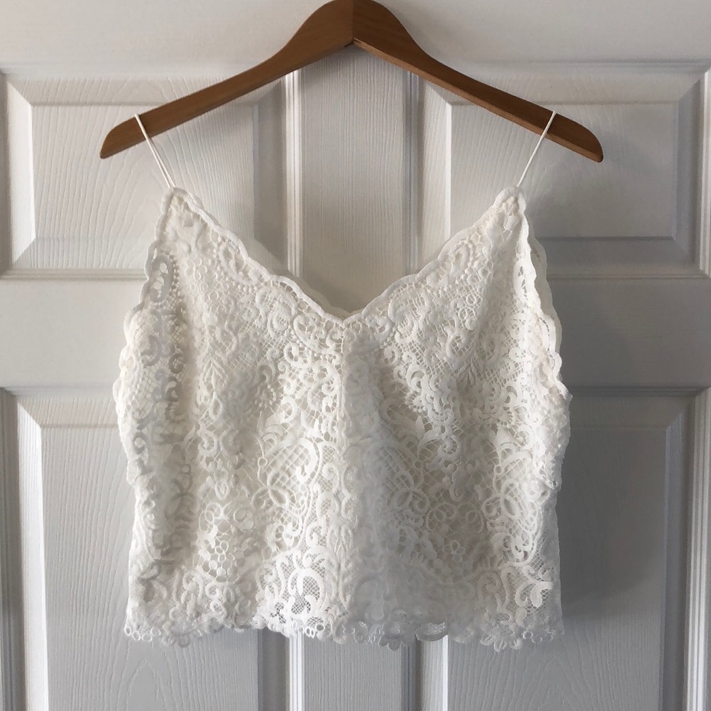 Jenny Yoo lace crop tank